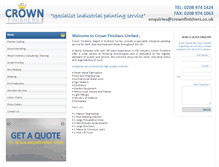 Tablet Screenshot of crownfinishers.co.uk
